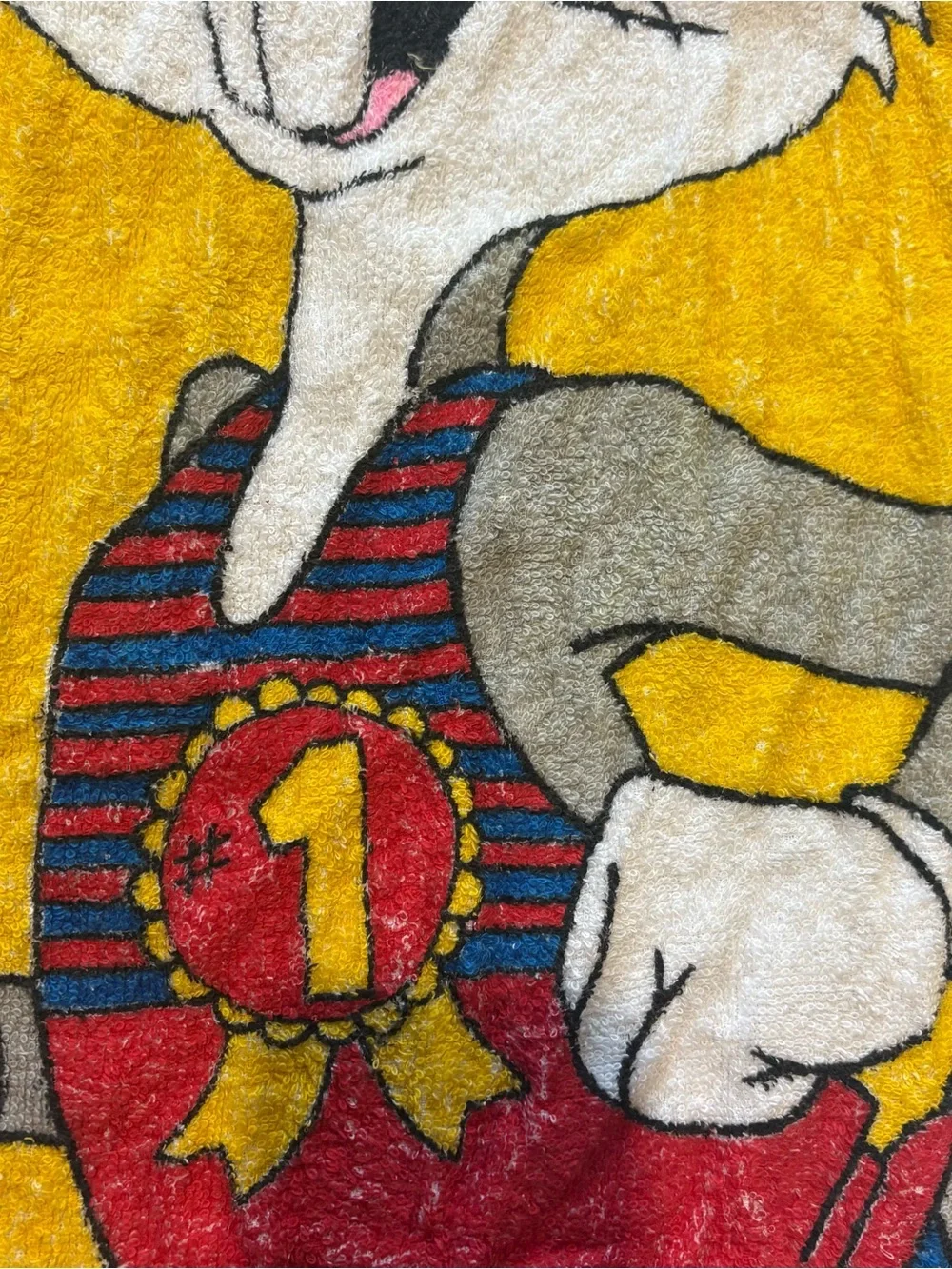 Vintage Jay Franco Beach Towel Bugs Bunny  100% Cotton 70's Retro 49”x25”